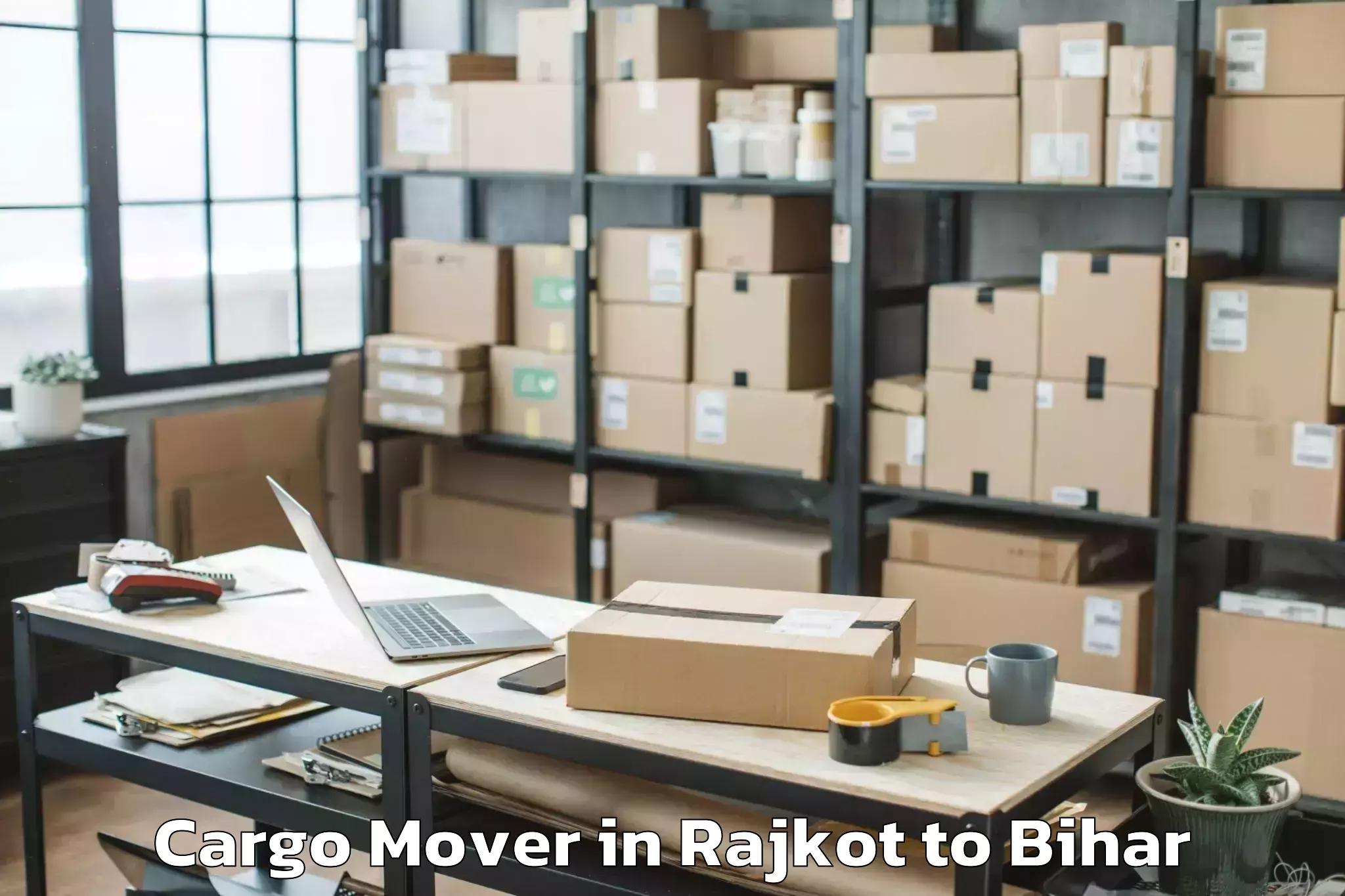 Professional Rajkot to Chanakya National Law Universi Cargo Mover